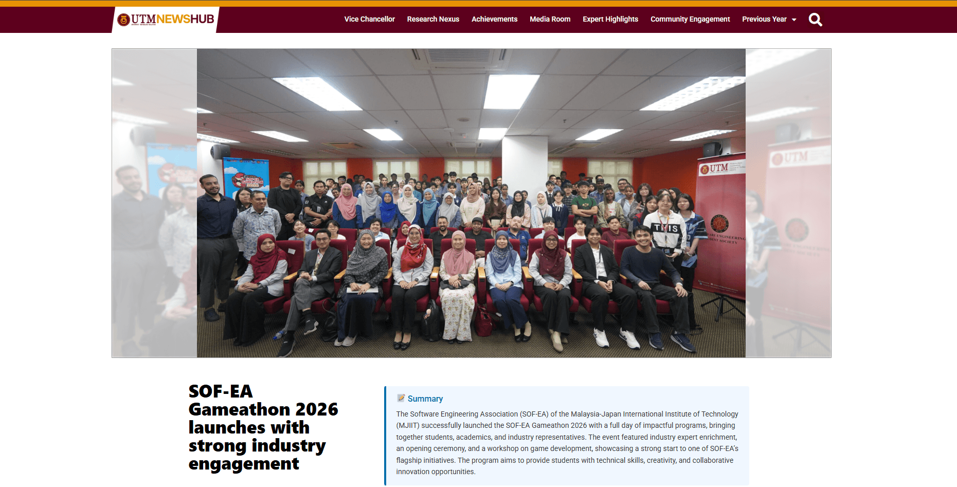 IIStudy Officially Participates in Supporting the SOF-EA 2026 Event at UTM Malaysia