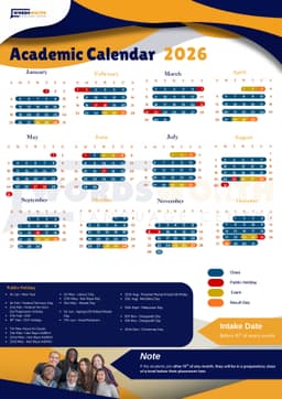 WWLC Academic Calendar for 2026